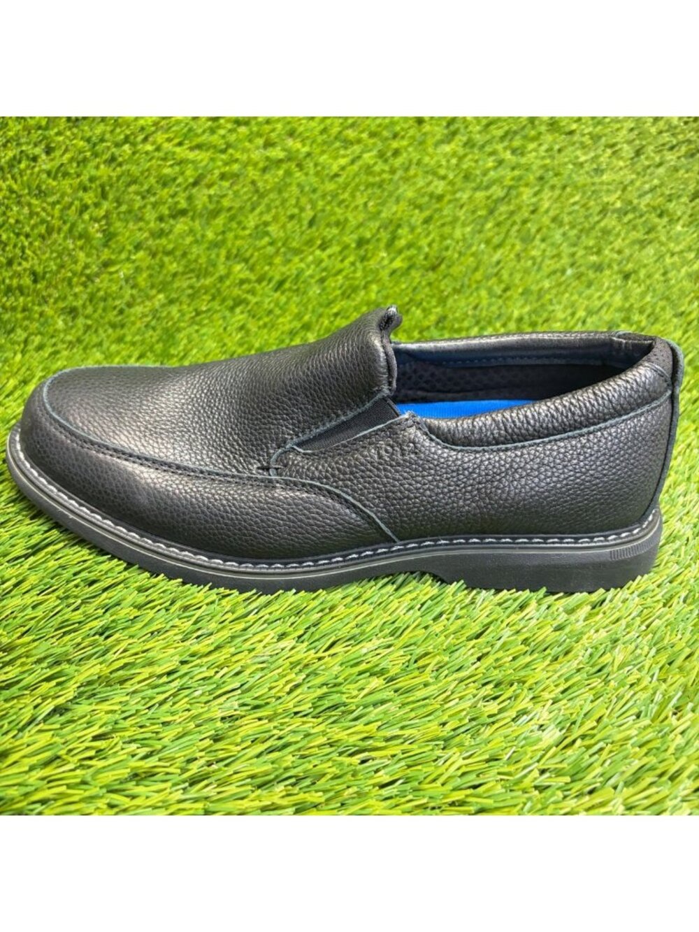 Nunn Bush Otto Mens Size 8E Black Casual Classic Leather Moc Toe Slip On Shoes